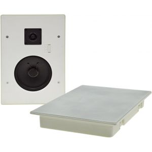 Vornixorsarlshop-Haut-Parleur Encastrable Pour Plafond Mural - 2 Voies - 120 W - Profondeur D'encastrement : 34 Mm - Haut-Parleur Pour Hifi, Home Cin&eacute;ma, Cuisine, Salon - Blanc - Neuf