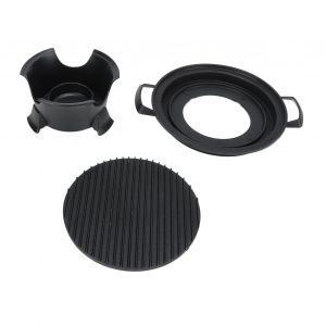 Grill Hibachi Portable En Aluminium Moulé Sous Pression, Avec PoêLe AntiadhéSive, Pour Pique-Nique Et Camping En Plein Air - Neuf