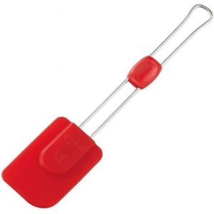 Spatule De P&acirc;tisserie En Silicone,Spatule Patisserie,Spatule Silicone,Spatule Cuisine,Accessoire P&acirc;tisserie,Silicone,Acier Inoxydable,Rouge,26,5 Cm - Neuf