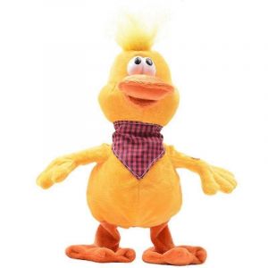 Jouet en peluche &eacute;lectrique poulet dansant fou canard grenouille dr&ocirc;le poup&eacute;e chantante tenant le cou poulet hurlant-B - Neuf