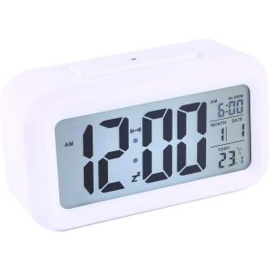 KAL-Réveil, Led Réveil De Ttble Numérique Snooze Rétro-Éclairé Avec Température, Calendrier Réveil Portable De Pour Voiture, Bureau, Maison, Etc. - Neuf
