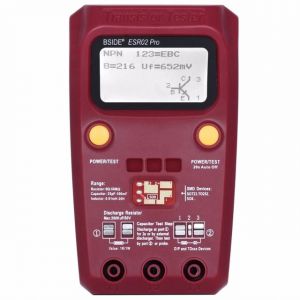 Testeur de Transistor ESR/SMD polyvalent BSIDE ESR02pro,Triode de Diode intelligente,compteur de résistance de capacité,compteur LCD,test MOS/PNP/NPN - Type ESR02PRO-Red - Neuf