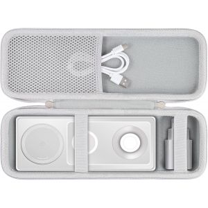 Eryi-Étui De Voyage Rigide De Rechange Pour Station De Charge Anker Maggo 3 En 1, Housse De Transport Pour Chargeur Ultra Rapide Anker Qi2 Magsafe 15 W, Étui Uniquement (Blanc). - Neuf