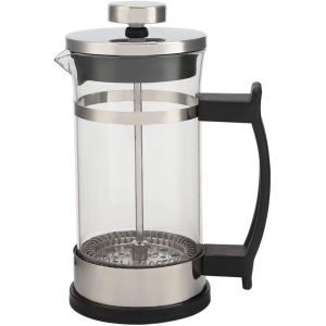 CMWS-Cafetière en verre en acier inoxydable, cafetière à thé, cafetière à filtre à presse française, théière domestique, boîtier en acier inoxydable infuse du café et du thé - Neuf