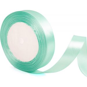 Kal-Ruban De Satin Bleu Sarcelle De 20 Mm De Large, Pour Emballage Cadeau, Gâteau De Noël, Noeuds Pour Cheveux, Bouquet, Artisanat Floral, Décoration De Voiture De Mariage - 22 M - Neuf