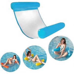 Lit De Natation Gonflable,Hamac D'eau Ultra Confortable Avec Filet,Section Tête Et Pieds Gonflables - Neuf