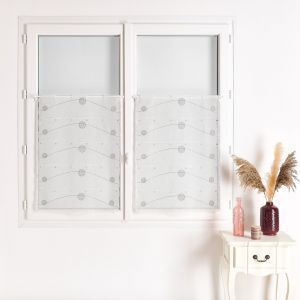 Modulable En &Eacute;tamine Brod&eacute;e Motif Rond - Neuf