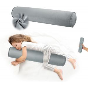 Trahoo-Coussin Gonflable Pour Dormeur Latéral, Léger Oreiller Long Et Rond, Doux Traversin Pour Le Corps, Oreiller De Soutien Pour Voyage, 90 * 20cm, Gonflable Et Compact - Neuf