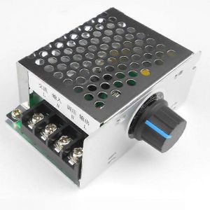 Promotion D'hiver,Contrôleur De Vitesse De Moteur Monophasé Ac 220v,Commutateur De Contrôle De Vitesse De Moteur De Ventilateur,Variateur De Tension De Thyristor De Contrôle De Température Et Régulat - Neuf