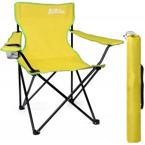 Eryi-U2026 - Équipement Camping Car - Chaise Pliante - Chaise Camping Légère & Portable - Idéale Plage, Camping, Pique-Nique - Jaune Et Verte - Neuf