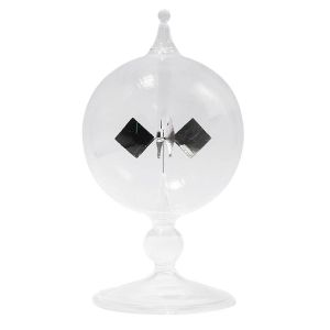 Énergie Solaire Claire Radiomètre Lumière Soleil Énergie Spinning Vanes Verre Radiomètre Science Éducatif L - Neuf