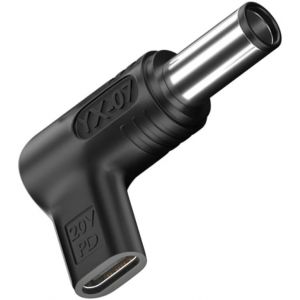 Adaptateur Pd 100 W Usb C Vers 7,4 X 5,0 Mm Dc Mâle Vers Dc Femelle 12 V 19 V 20 V, Adaptateur Usb Type C Mâle Vers Dc 7,4 X 5,0 Mm Adaptateur D'Alimentation Mâle Chargeur Pour Ordinateur Po[Z2217] - Neuf