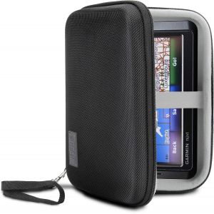 VornixorSarlshop-Etui de Voyage 19 cm pour Organisateur Electronique avec Ext&eacute;rieur R&eacute;sistant aux Intemp&eacute;ries et Pochette avec Filet - Compatible avec Les GPS Garmin, Chargeurs et Plus d'Appareils - - Neuf