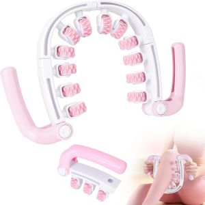 Masseur Anti Cellulite, Rouleau De Massage Avec Poign&eacute;es Amovibles, 360&deg; Massageur Anti Cellulite Pour Tout Le Corps, Jambes, Lombaires, &Eacute;paules, Dos, Bras, Cuisses Et Fesses, Drainage Lymphatique - Neuf