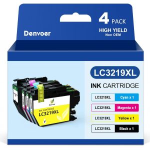 TEPPA-LC3219XL LC3217XL Cartouches d'encre Compatible Remplacement pour Brother LC3219 XL LC3217 XL pour MFC-J5330dw MFC-J5335dw MFC-J5730dw MFC-J5930dw MFC-J6530dw (Noir Cyan Magenta Jaune, 4-Pack) - Neuf