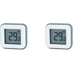Thermom&egrave;tre digital - Thermom&egrave;tre int&eacute;rieur - Hygrom&egrave;tre int&eacute;rieur - Instrument m&eacute;t&eacute;orologique - Digithermo magnet (Lot de 2) - Neuf