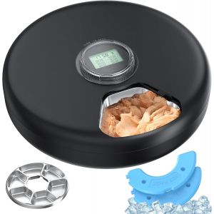 Distributeur Nourriture Humide Chat: Distributeur De Croquettes Pour Chat Programmable - Gamelle Croquettes Chien Automatique Sans Fil - Gamelle Nourriture Chien Avec Acier Inoxydable Bol - Neuf