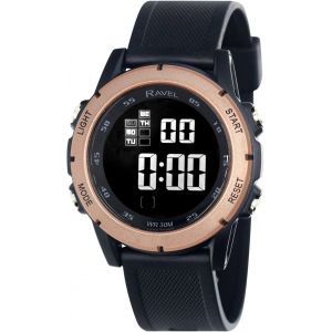 Eryi-- Montre À Quartz Numérique Ronde 3atm Pour Homme Avec Lumière ¿ Rdg.14d - Neuf