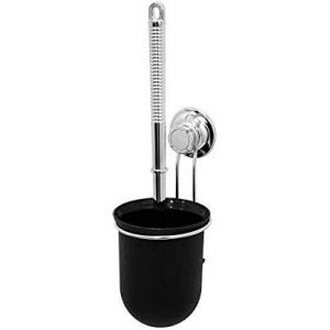 lbgwp60-SpiderlocPorte- Wc Avec Système De Ventouse Breveté, Salle De Bain, Aucun Perçage Nécessaire, Carrelage/Verre/Métal, Supporte Jusqu'À 5 Kg, Couleurs Noir Et Argent, Gs-3020C - Neuf