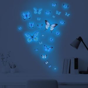 ERYI-Lot De 25 Stickers Muraux Phosphorescents Pour Chambre D'Enfant, Chambre À Coucher - Neuf
