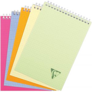 Eryi-328645c Collection Linicolor Fresh Un Bloc À Spirale - A5 14,8x21 Cm - 160 Pages Détachables Petits Carreaux - Papier Blanc 90 G - Couverture Polypro Transparent - Couleur Aléatoire - Neuf