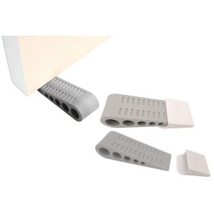 Cale de porte en TPR pour combler les espaces entre les portes et &eacute;viter les blocages, adapt&eacute;e &agrave; diff&eacute;rents types de portes et de surfaces de sol. - Neuf