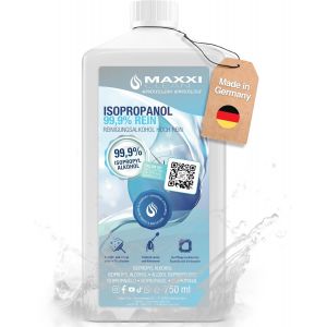 Isopropanol pur (99,9%) alcool de nettoyage | 1x 750 ml d&eacute;graissant & solvant | utilisable sans r&eacute;sidus pour le nettoyage de composants &eacute;lectroniques, vinyles et t&ecirc;tes d'impression - Neuf