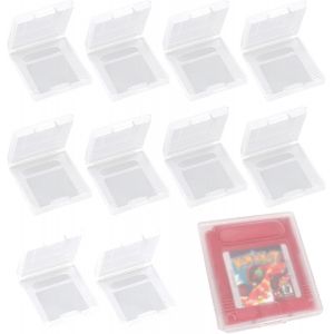 Kal-Carte De Jeu En Plastique Clair De La Cartouche De Stockage Cas,Boîte Couverture De Poussière,Clair Housse Etui Cas,Boîtier De Protection Emballage,Pour Gameboy Color,Gameboy Pocket,Gb/Gbc/Gbp,10 - Neuf