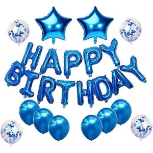 ChicSlick-Decoration Anniversaire Garcon Ans Bleu - Kit Anniversaire Garcon - Ballon Anniversaire Garcon Ans - Deco Anniversaire Garcon Ans - Ballon Anniversaire Ans Kit Ballon Anniversaire [X1305] - Neuf
