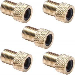 Adaptateur de valve de v&eacute;lo,v&eacute;lo fran&ccedil;ais/britannique vers US,gonfler le pneu &agrave; l'aide d'une pompe standard ou d'un compresseur d'air (paquet de 5) - Neuf