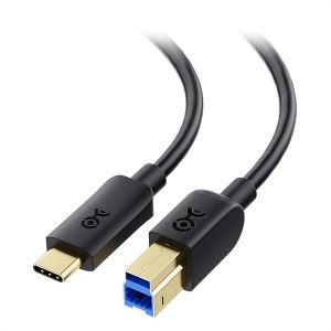 TTA-Cable USB C vers USB B 1m (Cable USB B vers USB C/CÃble usb type c vers usb B) en noir - Neuf