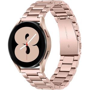 Compatible With Galaxy Watch 6/6 Classic/5/4 - 20mm Stainless Steel Strap For Samsung Galaxy Watch 43mm 47mm 40mm 44mm - Neuf