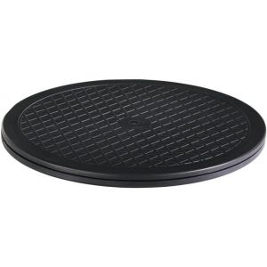 SUBZONAL-Plateau Tournant Universel Hama 40cm (Plateau Rond Rotatif 360&deg; Multifonction, Taille XL, Supporte 100 kg, id&eacute;al pour TV, Enceintes, Ecrans, Plantes, Ustensiles de Cuisine, Modelisme) Noir - Neuf