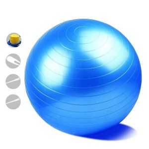 Ballon De Yoga Polyvalent Pour La Musculation, Le Fitness, Le Pilates Et Les Exercices Actifs - Comprend Une Pompe À Main Et Une Surface Antidérapante Pour Plus De Sécurité - Neuf