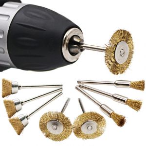 Ensemble de 60 brosses m&eacute;talliques en acier pour Dremel et perceuse manuelle, pince de 3 mm - Neuf