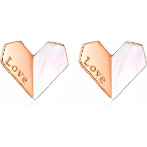 Chenquansarl-Boucles D'oreilles En Argent Sterling 925 Véritable Avec Motif Papillon Licorne Et Nacre Pour Fille - Neuf