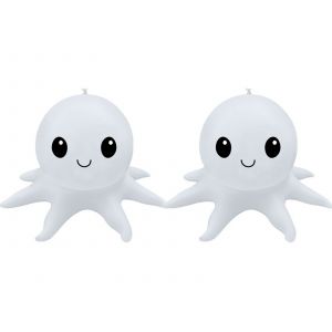 Lampes solaires flottantes en forme de pieuvre pour piscine - Boules lumineuses gonflables (lot de 2) - Neuf