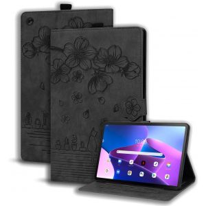 NAERYUT-Coque Pour Lenovo Tab M10 3Rd Gen 10.1 Pouces 2022,Pu Cuir Cover Tablette Housse De Protection Porte-Crayons Portefeuille Tablet Étui Lenovo Tab M10 3Rd Gen 10.1"" 2022 Tb-328Fu/Tb-328Xu,Noir - Neuf