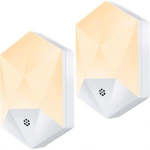 La Prise De Veilleuse Est &Eacute;quip&eacute;e D'un Capteur D'aube, De 2 B&eacute;b&eacute;s De Veilleuse Led - Neuf