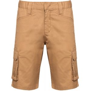 Bermuda Multipoches - Homme - Wk713 - Beige Camel - Neuf