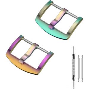 Kal-Boucle Ardillon En Acier Inoxydable Remplacer Brossez Forme Incurvée Solide - 16mm, 18mm, 20mm, 22mm, 24mm, 26mm Bande De Montre - Neuf