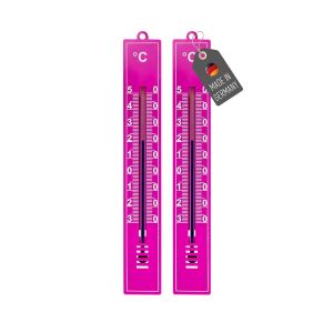 KAL-Lot De 2 Thermomètres Analogiques - Fabriqué En Allemagne - Thermomètre Intérieur Et Extérieur De 18 Cm - Affichage Précis De La Température - Résistant Aux Intempéries - Sans Pile - Pour La - Neuf