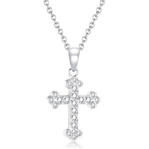 Kal-Collier Croix Femme, Choker Simple Collier Minuscule Fille, Cadeaux De Bijoux Délicats Pour Les Femmes Filles - Neuf