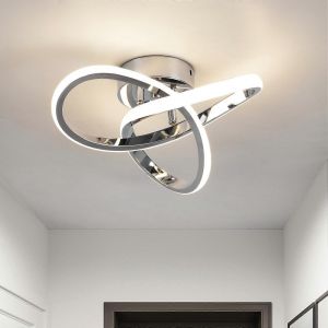 Moderne plafonnier Luminaire - 4500K la Lumière Naturelle LED Semi encastré dans la Cuisine, la Chambre à coucher, Couloir, 9.5x9.5x3.5 Pouces - Neuf