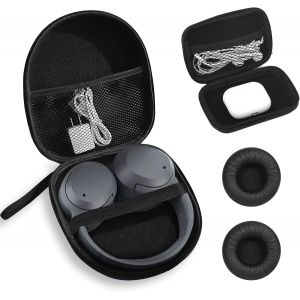 ELVORIX-Housse Casque Audio Rigide, &Eacute;tuis Housses pour Casques &Eacute;couteurs, Universel &Eacute;tui de Transport Robuste pour Casque Compatible avec Sony MDR-XFB950BT, MDRZX310, MDRZX330, COWIN E7 - Neuf