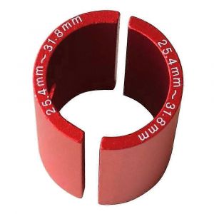 Entretoise De Guidon De Velo, Reducteur De Potence, Manchon De Reduction De Taille, Adaptateur D'alesage De Guidon De 25,4 Mm A 31,8 Mm, Rouge - Neuf
