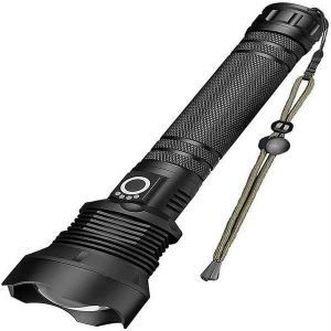Lampe Torche Led Xhp70 Ultra-Lumineuse - Zoom R&eacute;glable, &Eacute;tanche, Rechargeable Par Usb, Aluminium Durable, 3 Modes, Id&eacute;ale Pour Les Aventures En Plein Air - Neuf