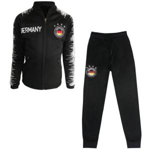 Survêtement Jogging Allemagne Enfant Noir (Taille 10 Ans,Couleur Noir) - Neuf
