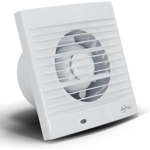 100 mm Ventilateur,Extracteur d'Air,VMC,avec Clapet Anti-Retour,12 W,32dB,pour Salle de Bain,Cuisine,Bureau,WC,Silencieux,Blanc. - Neuf