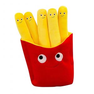 Oreillers alimentaires Frites Pizza Cheeseburger Peluche Simulation Cr&eacute;ative Frites Peluche Oreiller Cadeau-40CM - Neuf